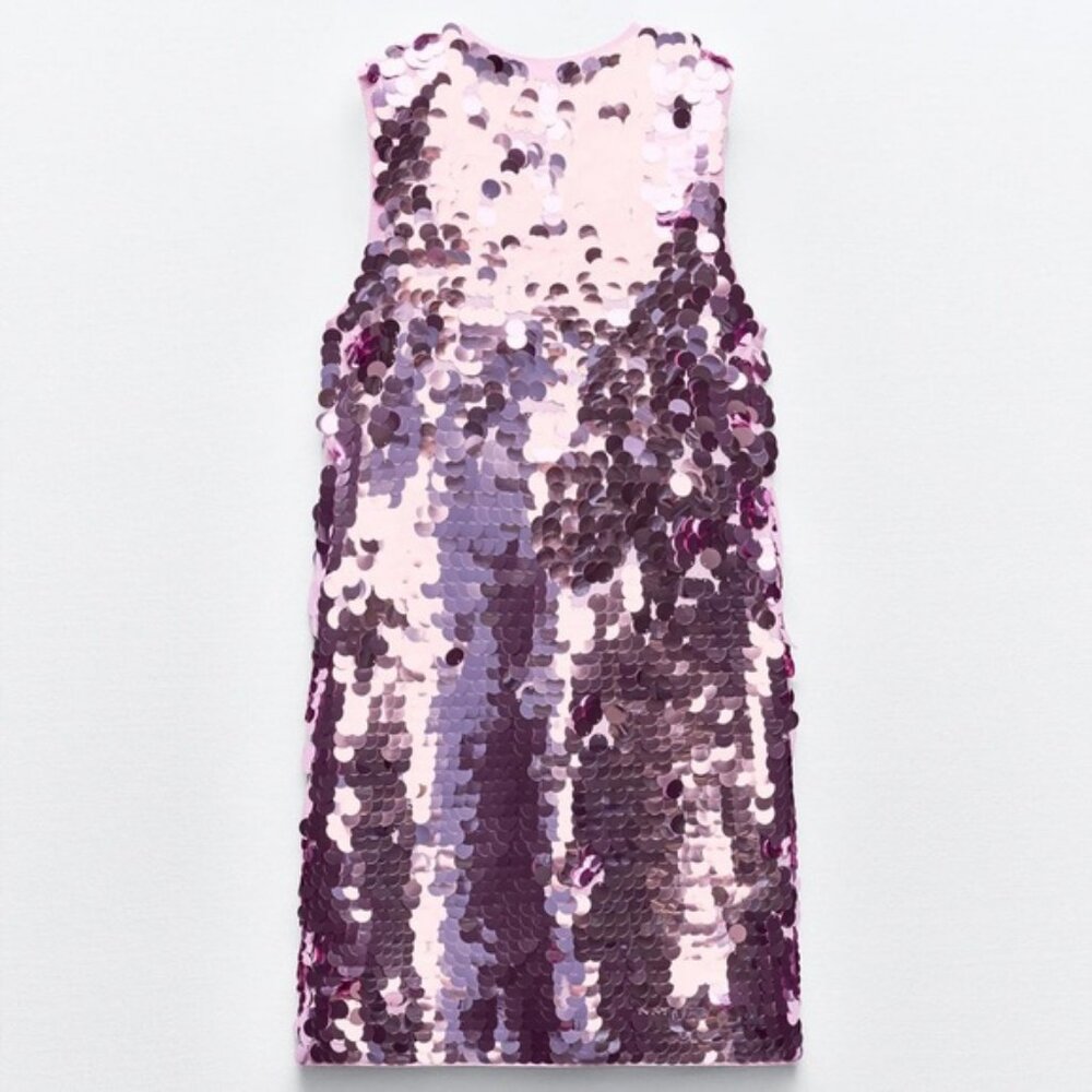 Zara SHORT SEQUIN DRESS